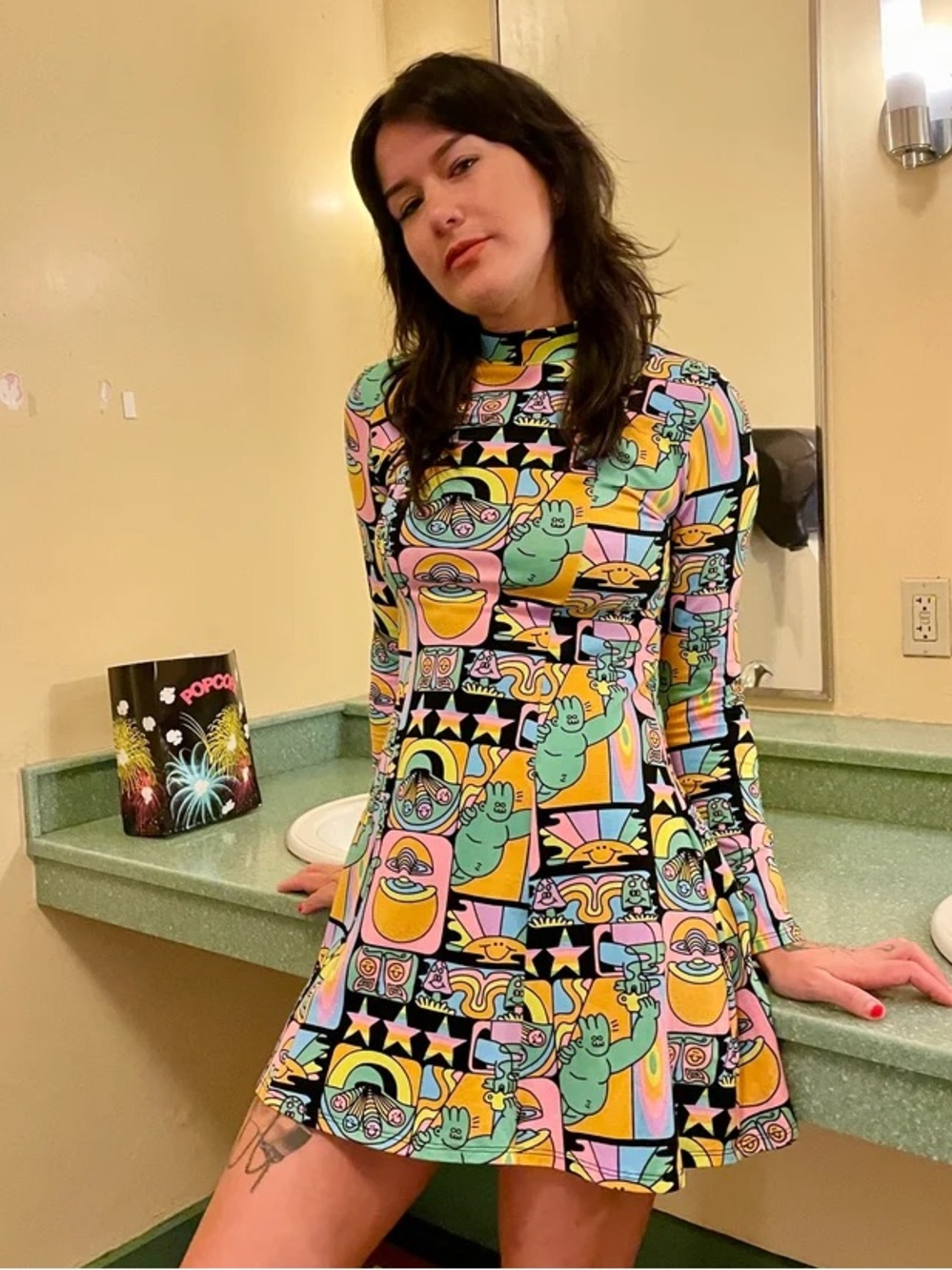 Nooworks Tonya Dress in Dreyfus Print - Size Medium – Like New